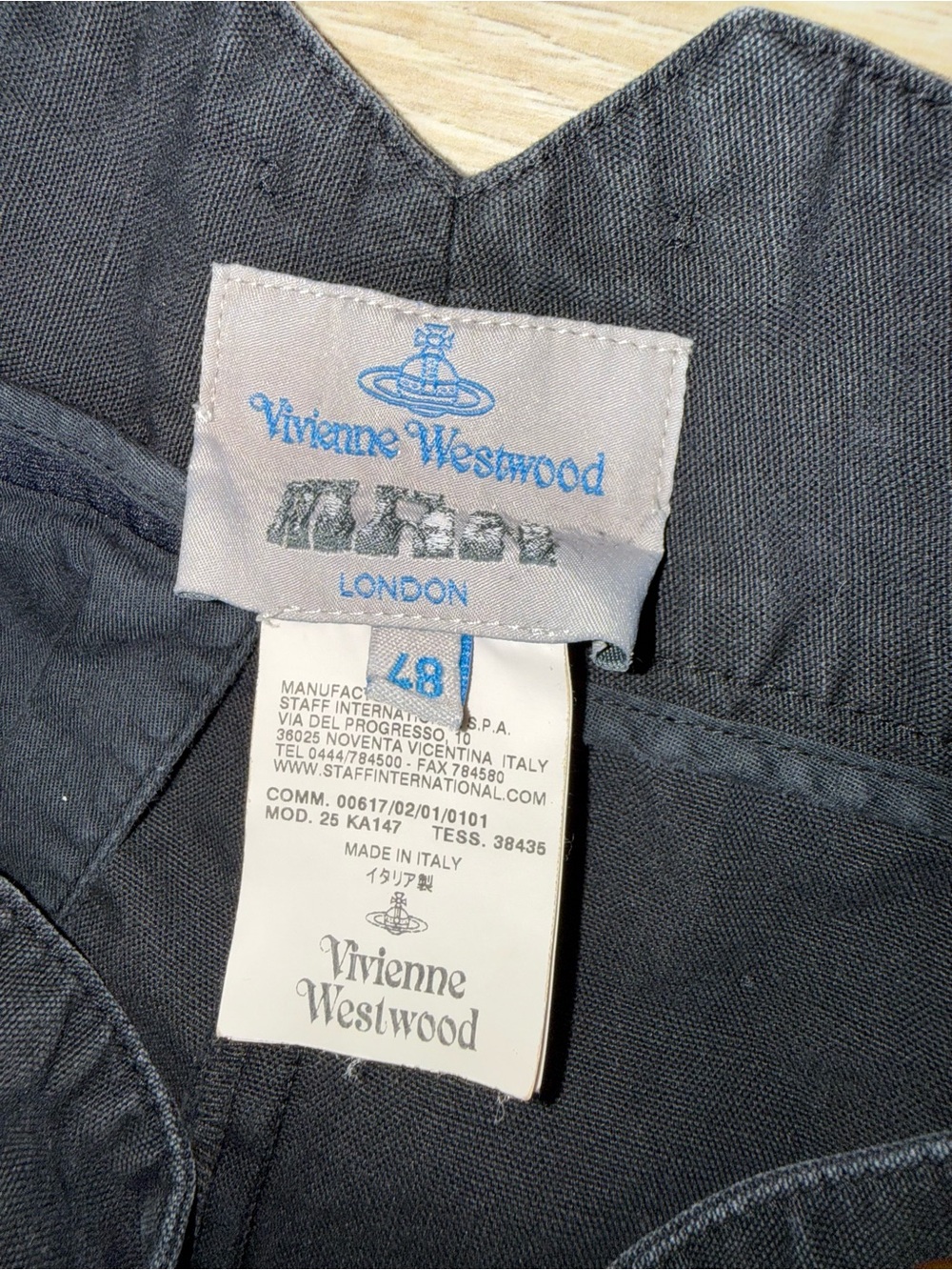 Vintage Vivienne Westwood Black Denim Saruel Pants